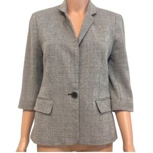Express medium 1 button front fitted 1/2 sleeve blazer jacket C2 3322